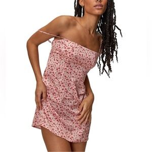 Nasty Gal Ditsy Floral Satin Cami Mini Dress Medium